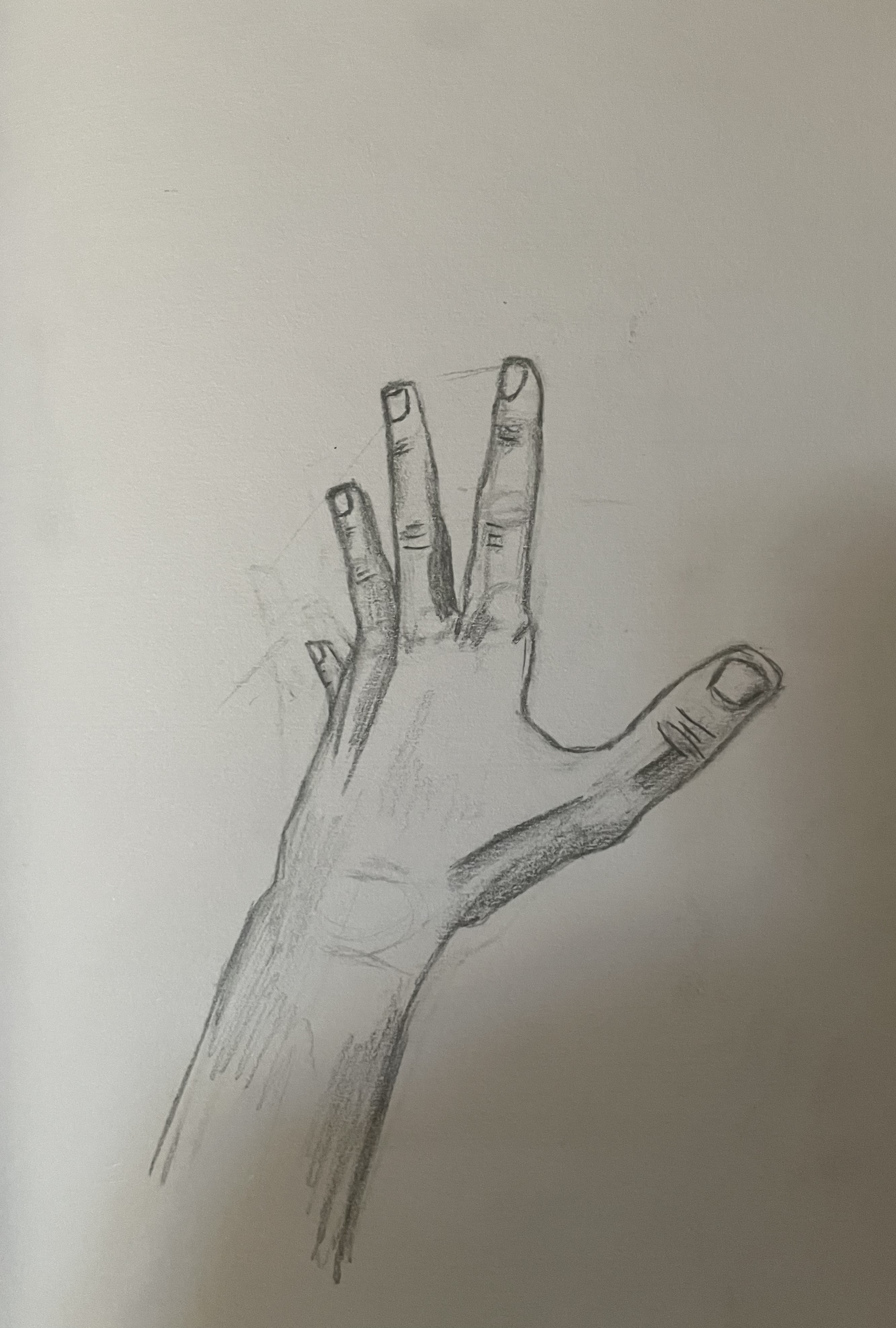 Štúdia ruky II — ceruzka