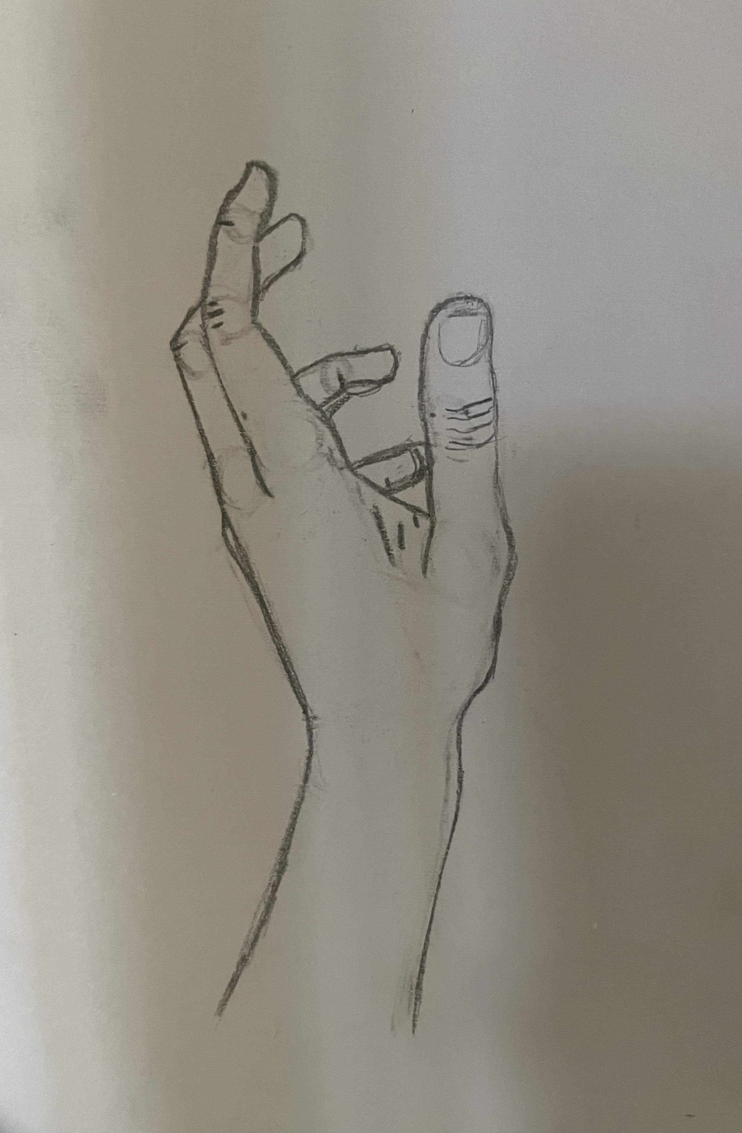 Štúdia ruky III — ceruzka