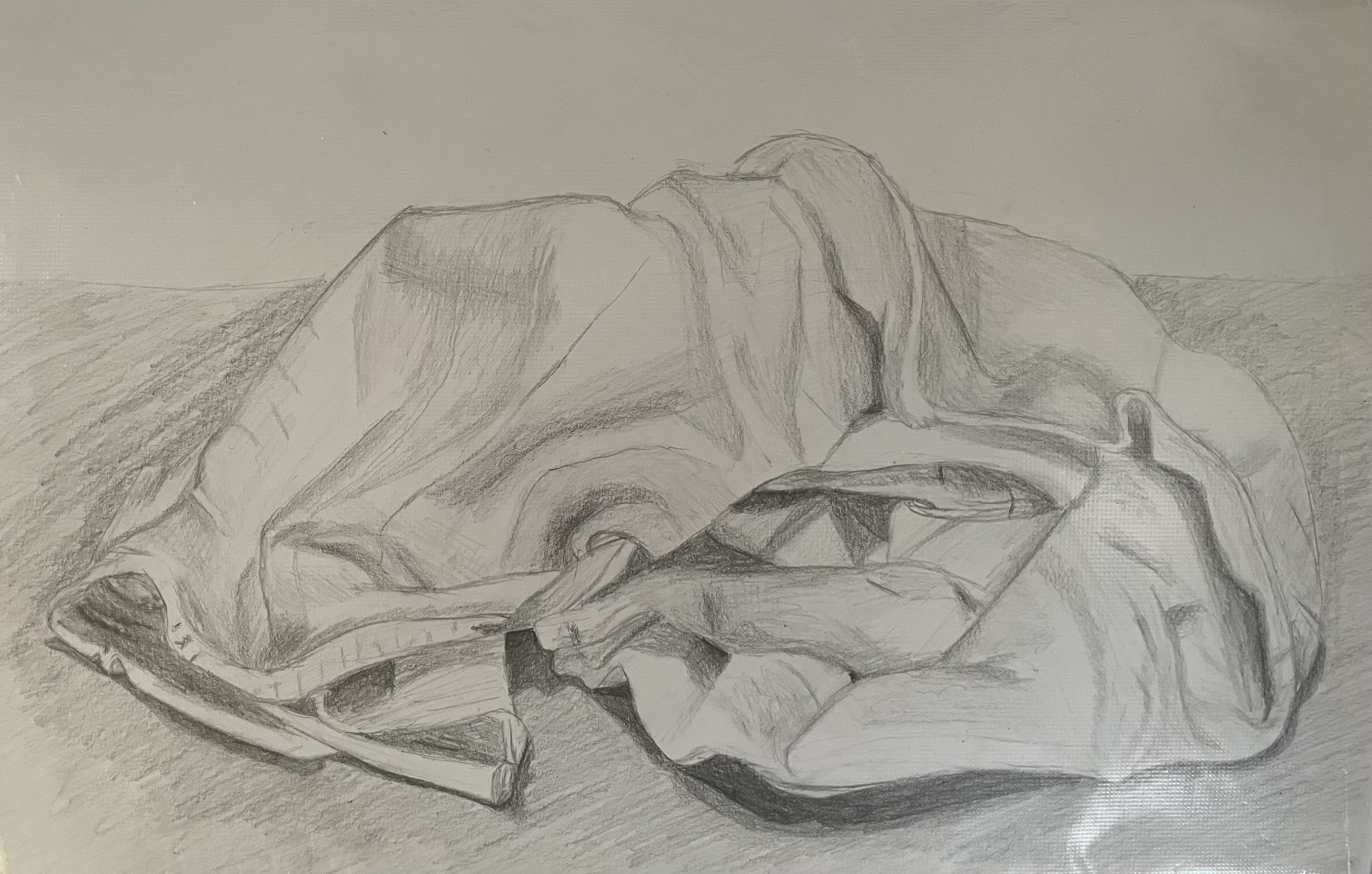 Drapéria II — ceruzková štúdia